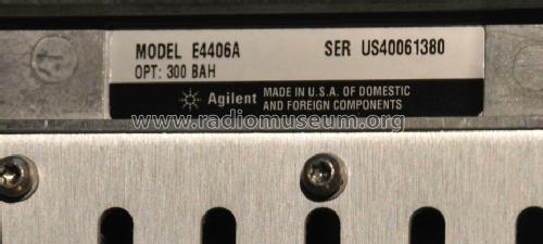 VSA Transmitter Tester E4406A; Agilent Technologies (ID = 1403961) Equipment