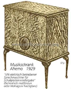 Musikschrank G; Ahemo-Werkstätten; (ID = 1303) Radio