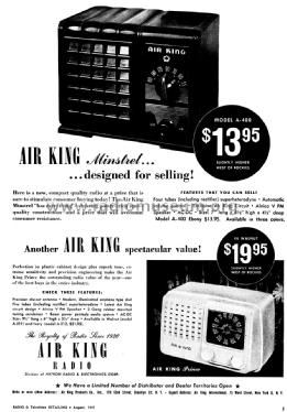 A-400 Minstrel Ch= 470; Air King Products Co (ID = 1222655) Radio