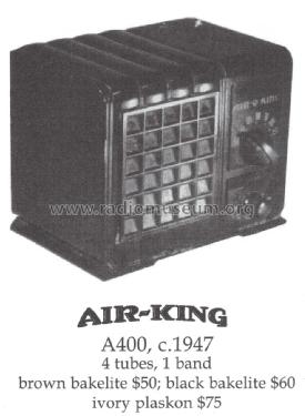 A-400 Minstrel Ch= 470; Air King Products Co (ID = 1384692) Radio