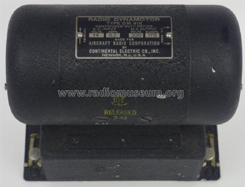 DM-416 Dynamotor ; Aircraft Radio (ID = 1598556) Military