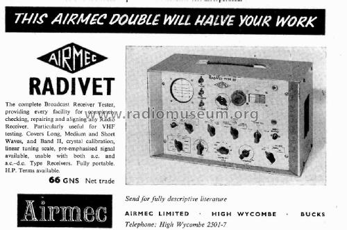 RadiVet 211; Airmec Ltd.; (ID = 2702945) Equipment