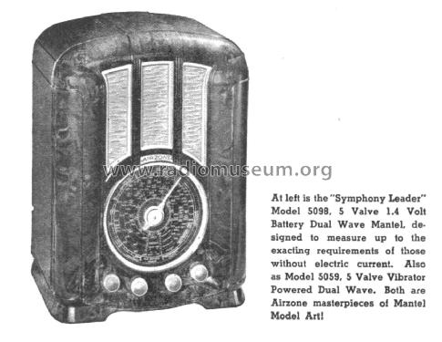 Symphony Leader 5098 Ch= 544; Airzone 1931 Ltd.; (ID = 2682655) Radio