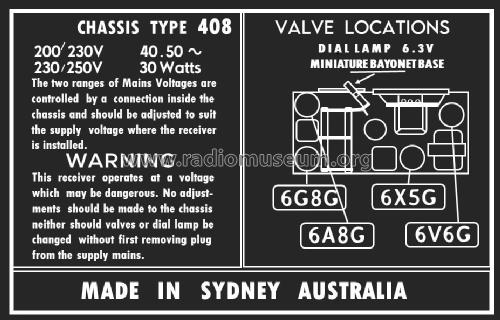 Cub 458 Ch= 408; Airzone 1931 Ltd.; (ID = 2776355) Radio