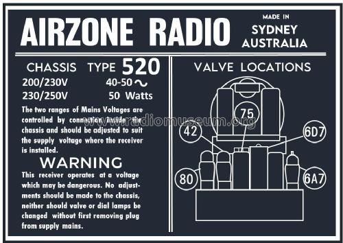 Radio Star 550 Ch= 520; Airzone 1931 Ltd.; (ID = 3006142) Radio