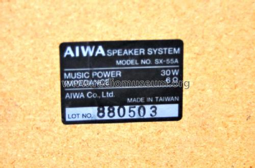 2 Way Bass Reflex Speaker System SX-55A; Aiwa Co. Ltd.; Tokyo (ID = 2978234) Speaker-P