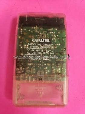 AM/FM Stereo Super Bass CR-A31W; Aiwa Co. Ltd.; Tokyo (ID = 2456696) Radio