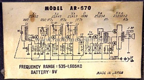 AR-670; Aiwa Co. Ltd.; Tokyo (ID = 2614944) Radio