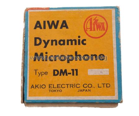 Dynamic Microphone 600 Ω DM-11; Aiwa Co. Ltd.; Tokyo (ID = 2882230) Microfono/PU