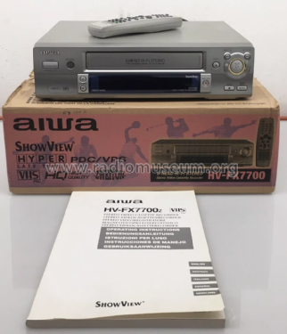 VHS 6 Head HiFi Stereo Video Recorder HV-FX7700; Aiwa Co. Ltd.; Tokyo (ID = 3108839) R-Player