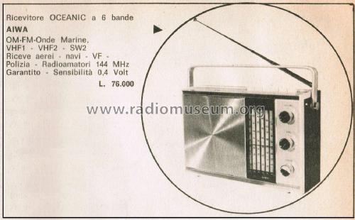 Radio Receiver Oceanix; Aiwa Co. Ltd.; Tokyo (ID = 3104897) Radio