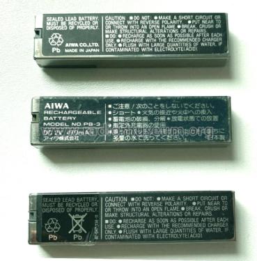 Rechargeable - Sealed Lead-Acid Battery PB-3; Aiwa Co. Ltd.; Tokyo (ID = 2762379) Power-S