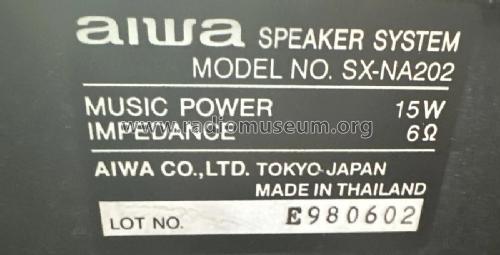 Speaker System SX-NA202; Aiwa Co. Ltd.; Tokyo (ID = 2998701) Speaker-P