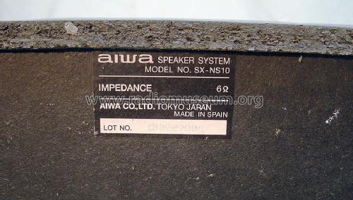 Speaker System SX-NS10; Aiwa Co. Ltd.; Tokyo (ID = 1306147) Speaker-P