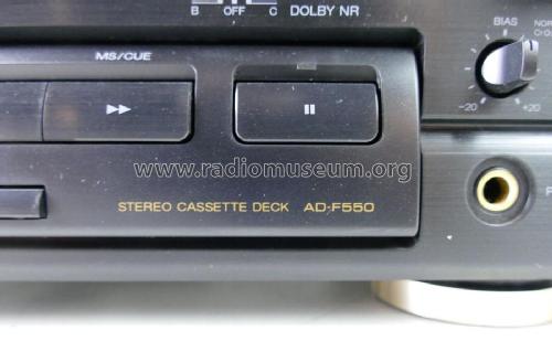 Stereo Cassette Deck AD-F550E; Aiwa Co. Ltd.; Tokyo (ID = 2853263) R-Player