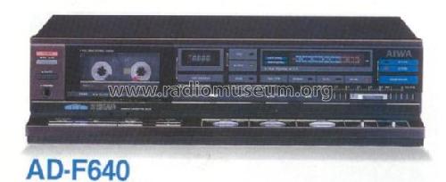 Stereo Cassette Deck AD-F640; Aiwa Co. Ltd.; Tokyo (ID = 668497) R-Player