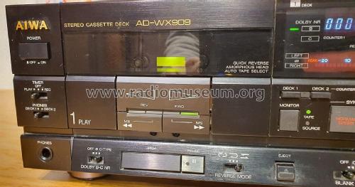 Stereo Cassette Deck AD-WX909; Aiwa Co. Ltd.; Tokyo (ID = 2853192) R-Player