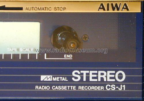 Stereo Radio Cassette Recorder CS-J1; Aiwa Co. Ltd.; Tokyo (ID = 1521409) Radio