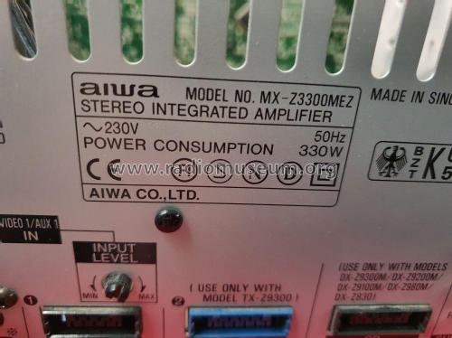 Stereo Integrated Amplifier MX-Z3300MEZ; Aiwa Co. Ltd.; Tokyo (ID = 3018769) Ampl/Mixer