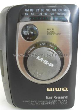 Stereo radio cassette player auto reverse HS-TA353; Aiwa Co. Ltd.; Tokyo (ID = 2268807) Radio