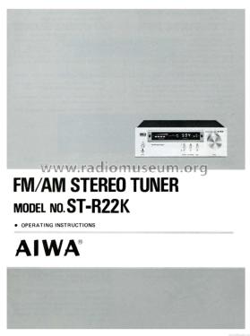 FM/AM Stereo Tuner ST-R22; Aiwa Co. Ltd.; Tokyo (ID = 1847322) Radio