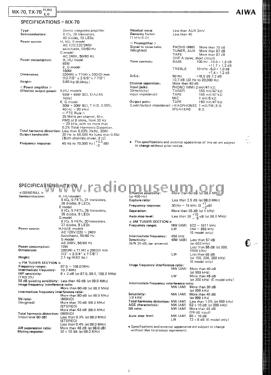 Stereo Tuner TX-70E; Aiwa Co. Ltd.; Tokyo (ID = 1847819) Radio