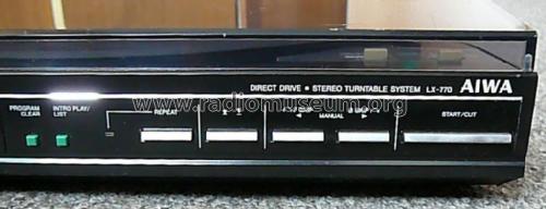 Stereo Turntable System LX-770; Aiwa Co. Ltd.; Tokyo (ID = 2424531) Reg-Riprod