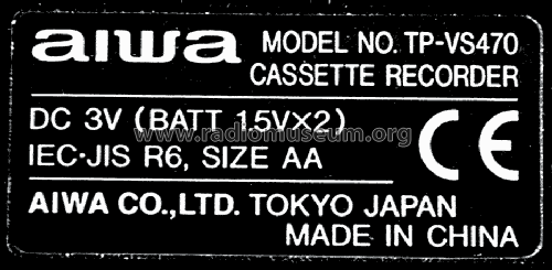 V-Sensor TP-VS470; Aiwa Co. Ltd.; Tokyo (ID = 798629) R-Player