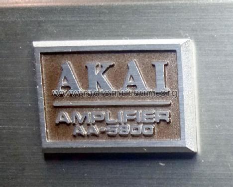 Amplifier AA-5800; Akai Electric Co., (ID = 2837254) Ampl/Mixer