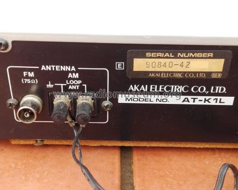 FM AM Stereo Tuner AT-K1L; Akai Electric Co., (ID = 2468956) Radio