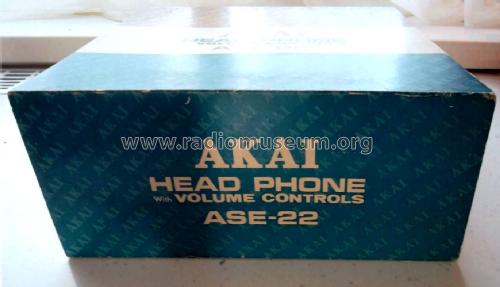 Stereo Headphone ASE-22; Akai Electric Co., (ID = 2827273) Parlante