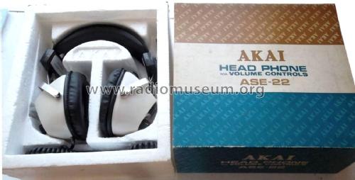 Stereo Headphone ASE-22; Akai Electric Co., (ID = 2827275) Parlante