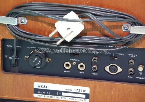 1721-W; Akai Electric Co., (ID = 1010340) R-Player