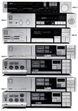 Stereo Integrated Amplifier AM-U2; Akai Electric Co., (ID = 1792982) Ampl/Mixer