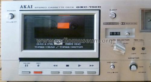 Cassette deck stereo GXC-750D; Akai Electric Co., (ID = 1678821) R-Player