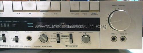 Stereo Cassette Deck CS-F21; Akai Electric Co., (ID = 1665478) Enrég.-R