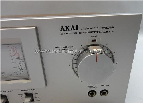 Stereo Cassette Deck CS-M01A; Akai Electric Co., (ID = 1188345) Ton-Bild