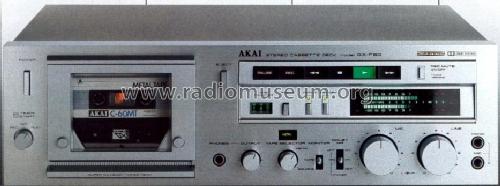 Stereo Cassette Deck GX-F80; Akai Electric Co., (ID = 661866) R-Player