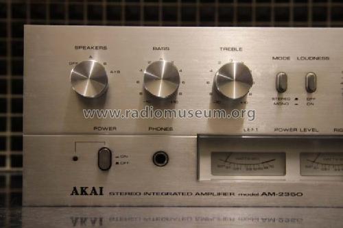 Stereo Integrated Amplifier AM-2350; Akai Electric Co., (ID = 1672867) Ampl/Mixer