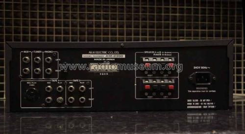 Stereo Integrated Amplifier AM-2350; Akai Electric Co., (ID = 1672870) Ampl/Mixer