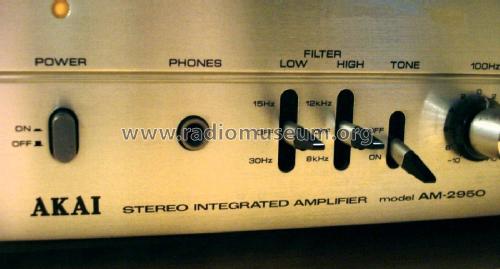 Stereo Integrated Amplifier AM-2950; Akai Electric Co., (ID = 2062284) Verst/Mix