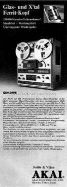 Stereo Tape Recorder GX-365; Akai Electric Co., (ID = 741020) R-Player