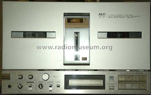 Stereo Tape Deck GX-77; Akai Electric Co., (ID = 447369) R-Player