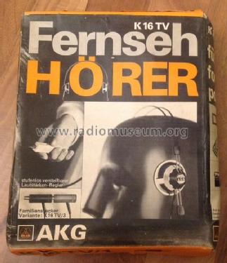 Fernseh Hörer K16TV; AKG Acoustics GmbH; (ID = 1626710) Parlante