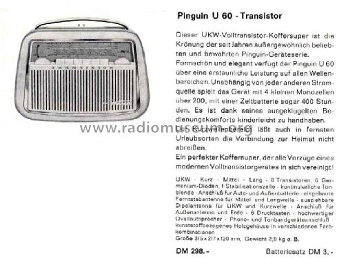 Pinguin U60 579/2400; Akkord-Radio + (ID = 481155) Radio