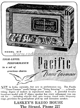 Pacific Trans Tasman 617; Akrad Radio (ID = 2944981) Radio