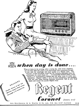 Regent Coronet 617; Akrad Radio (ID = 2894287) Radio