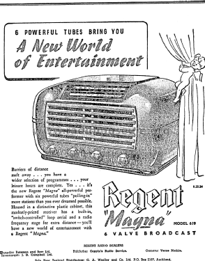 Regent Magna 619; Akrad Radio (ID = 2894309) Radio