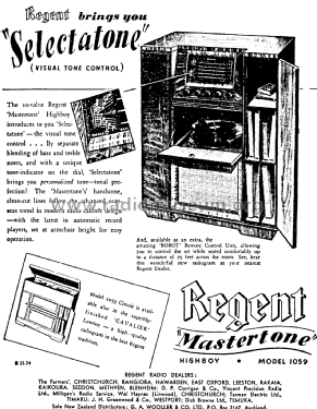 Regent Mastertone 1059; Akrad Radio (ID = 2893806) Radio