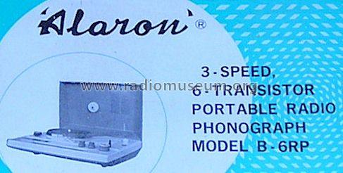 3-Speed 6-Transistor Portable Radio Phonograph B-6RP; Alaron Inc.; Auburn (ID = 986330) Radio